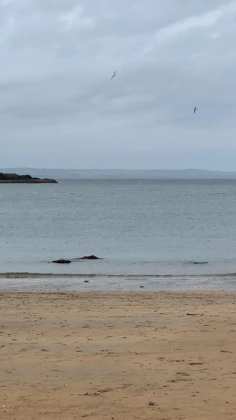 View of Yellowcraig Beach in North Berwick, Scotland