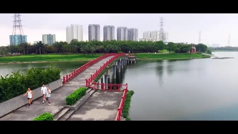 View of Yen So Park in Hà Đông, HN