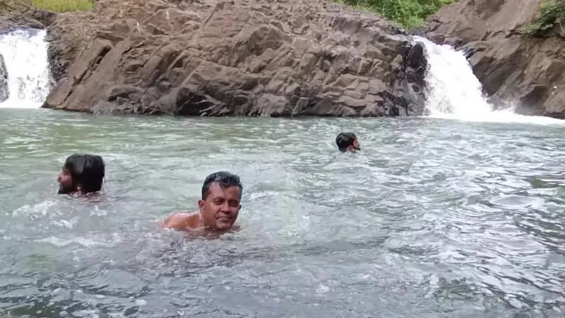 View of Yeoor Waterfall in Thane, MH