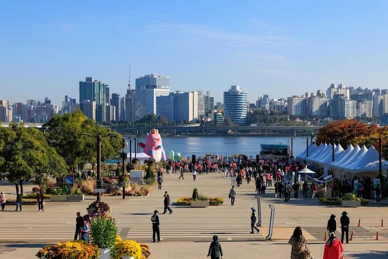 View of Yeouido Park in Seoul, SEL