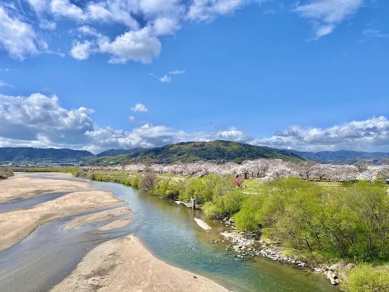 View of Yodogawa Kasen Park Sewari Area in Yawata, KYO