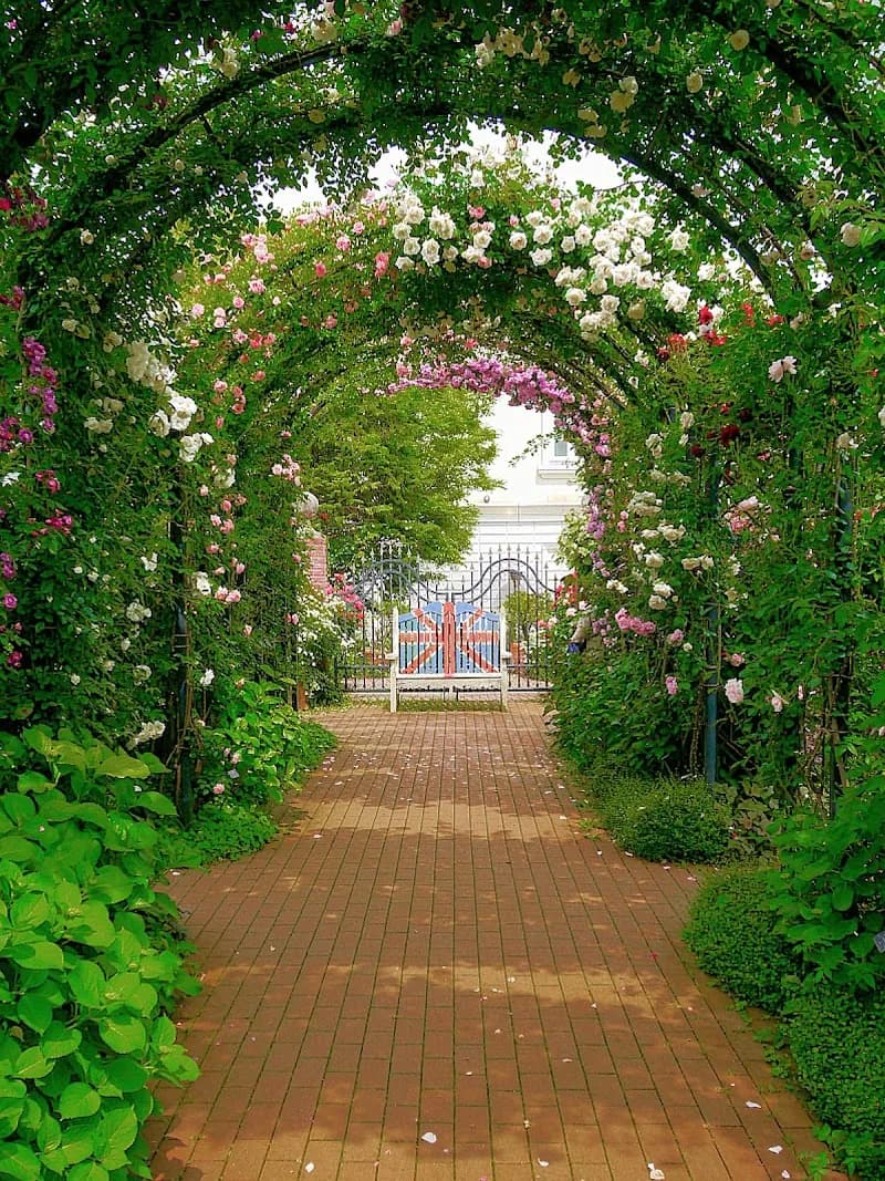 Yokohama English Garden botanical garden in Nishi, Kanagawa