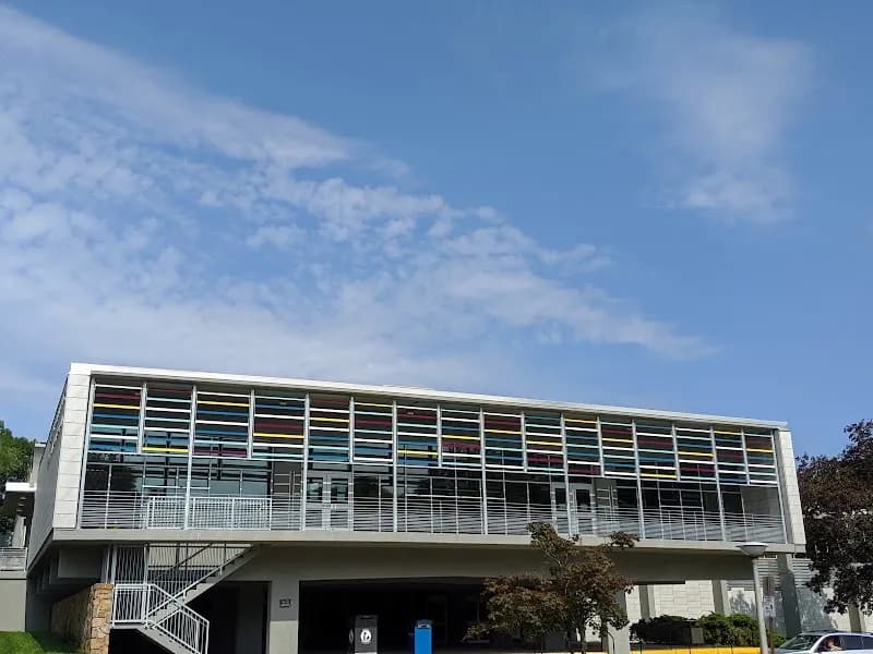 View of Yonkers Public Library-Grinton I. Will Public Library in Yonkers, NY