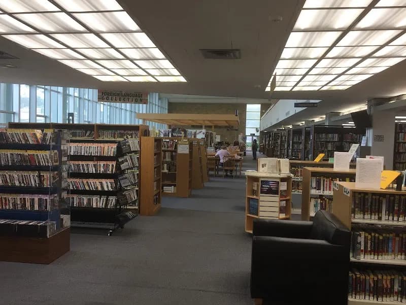 View of Yonkers Public Library-Grinton I. Will Public Library in Yonkers, NY