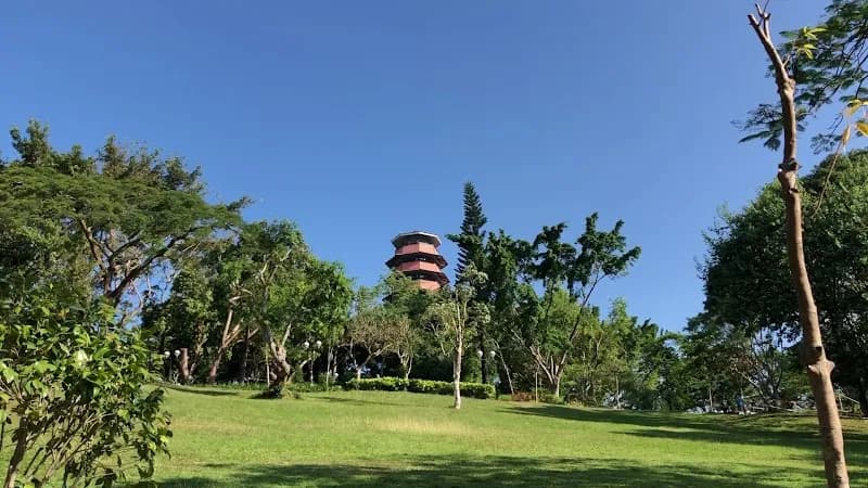 View of Yuen Long Park in Yuen Long, HK