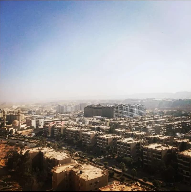 View of Zahraa El-Maadi District Park in 6th of October City, Cairo