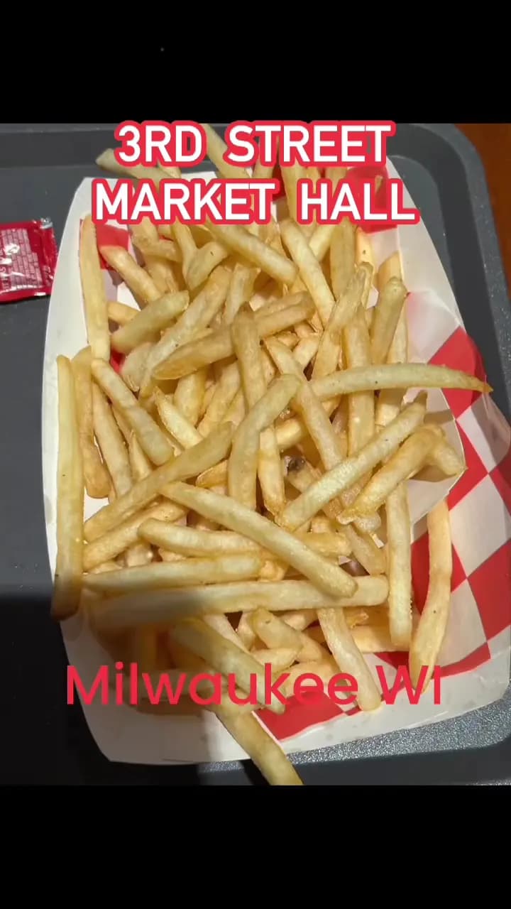 View of 3rd Street Market Hall in Milwaukee, WI