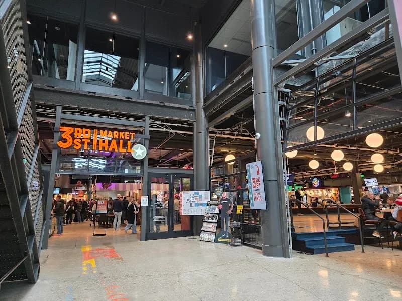 View of 3rd Street Market Hall in Milwaukee, WI