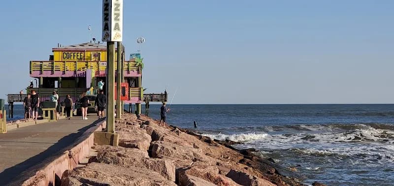 61st Street Fishing Pier route in Galveston, TX
