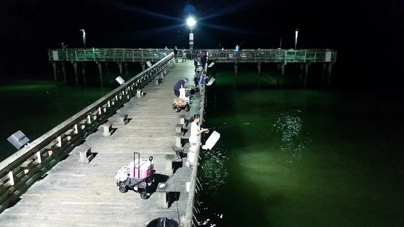 View of 61st Street Fishing Pier in Galveston, TX