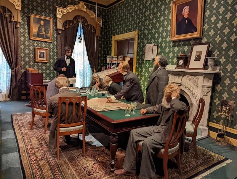 View of Abraham Lincoln Presidential Library and Museum in Springfield, IL