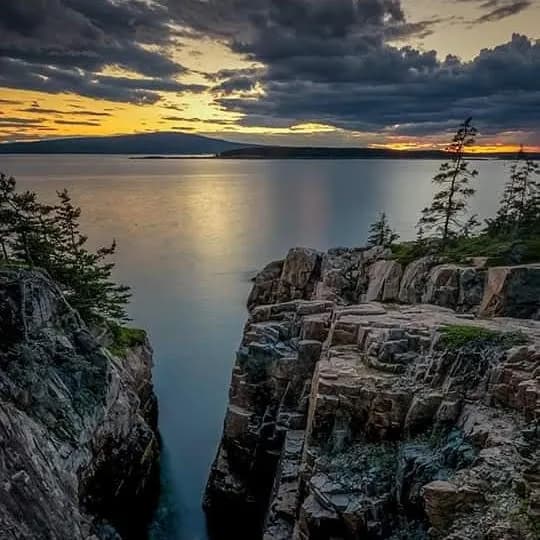 View of Acadia National Park in Bar Harbor, ME