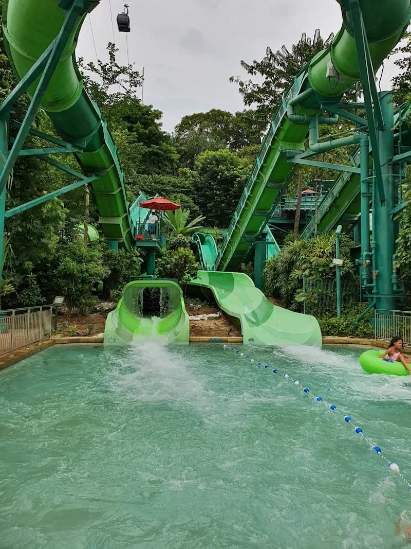 View of Adventure Cove Waterpark in Singapore, SG