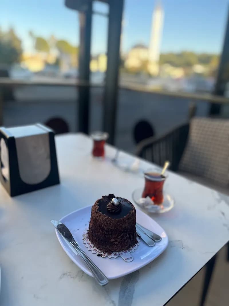 View of Aksu Ice Cream Shop in Aksu, Antalya