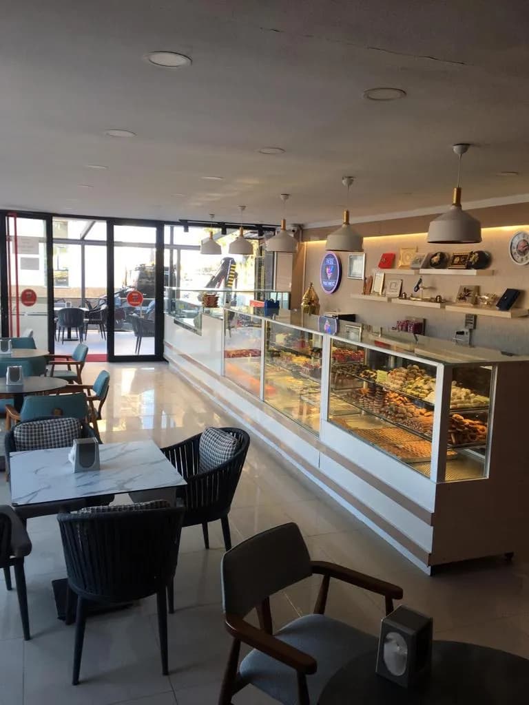View of Aksu Ice Cream Shop in Aksu, Antalya