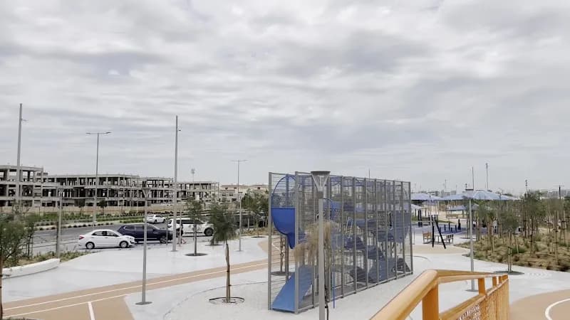 View of Al Masar Park in Khalifa City, Abu Dhabi