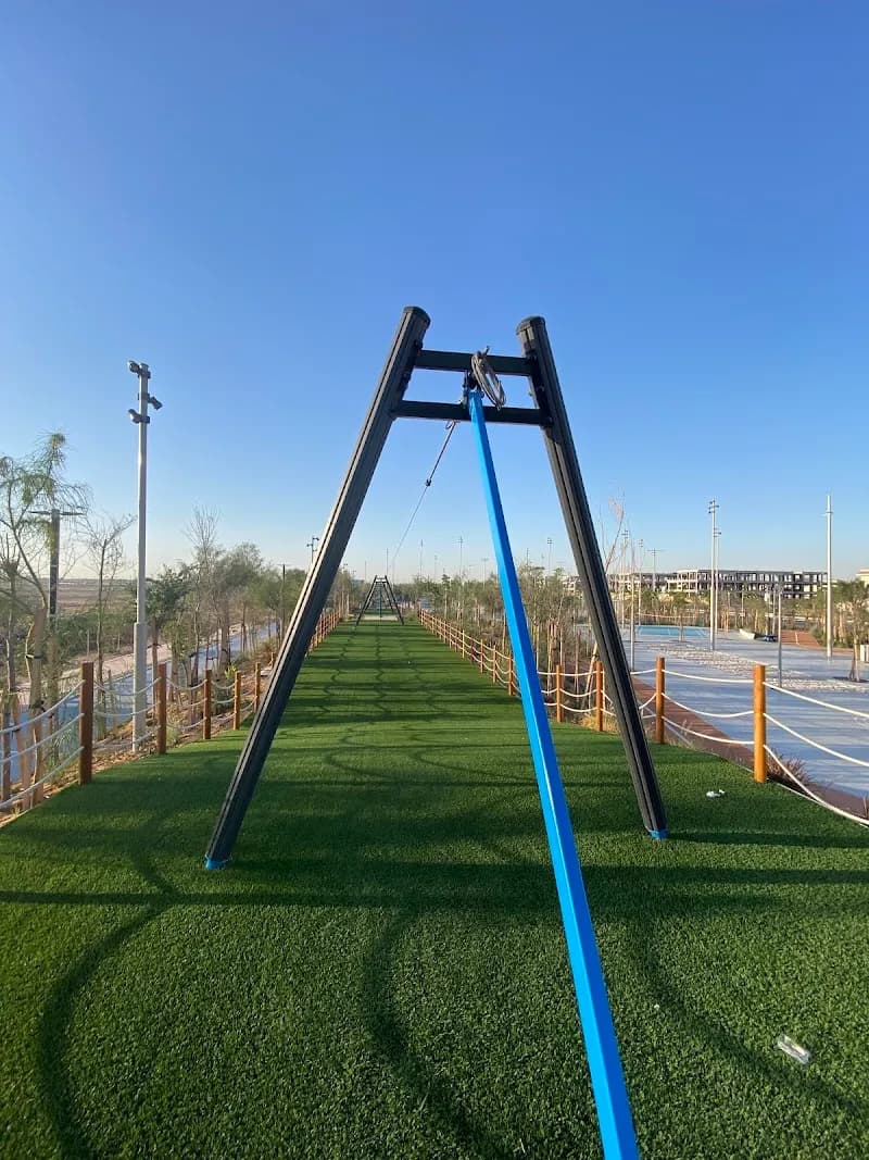 View of Al Masar Park in Khalifa City, Abu Dhabi