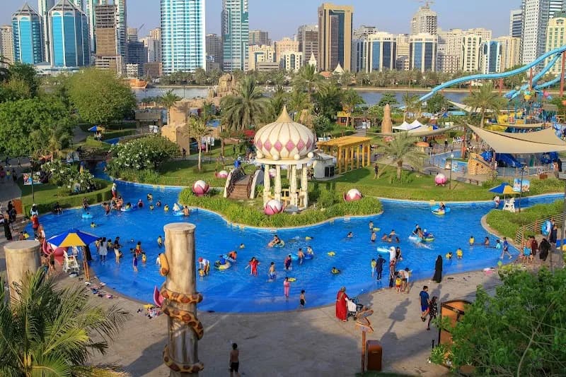 Al Montazah Parks water park in Sharjah (Al Qasba), Dubai