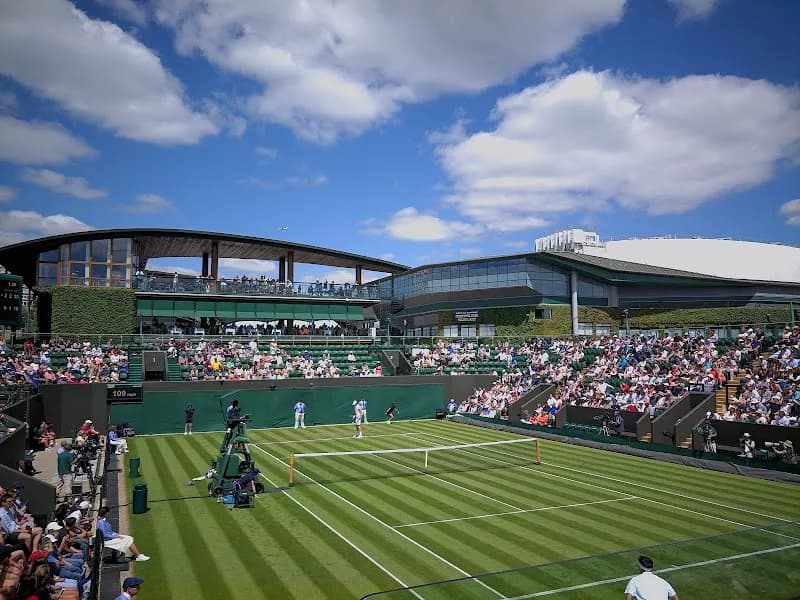 View of All England Lawn Tennis & Croquet Club in Putney, London
