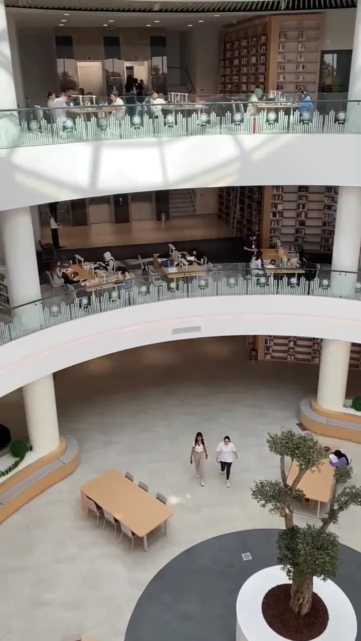 View of Antalya Kütüphanesi in Kepez, Antalya