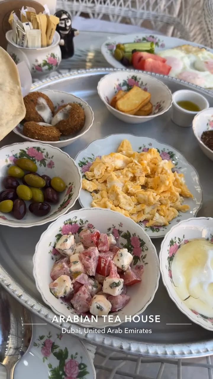 View of Arabian Tea House Cafe in Satwa, Dubai