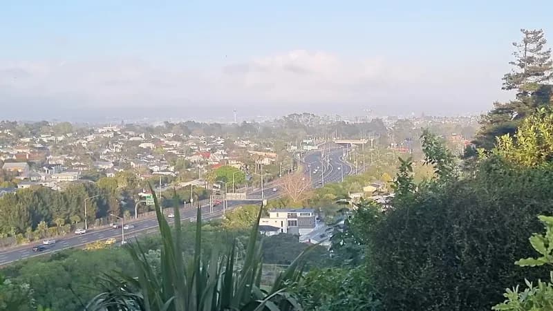 View of Arch Hill Quarry Park in Grey Lynn, AKL