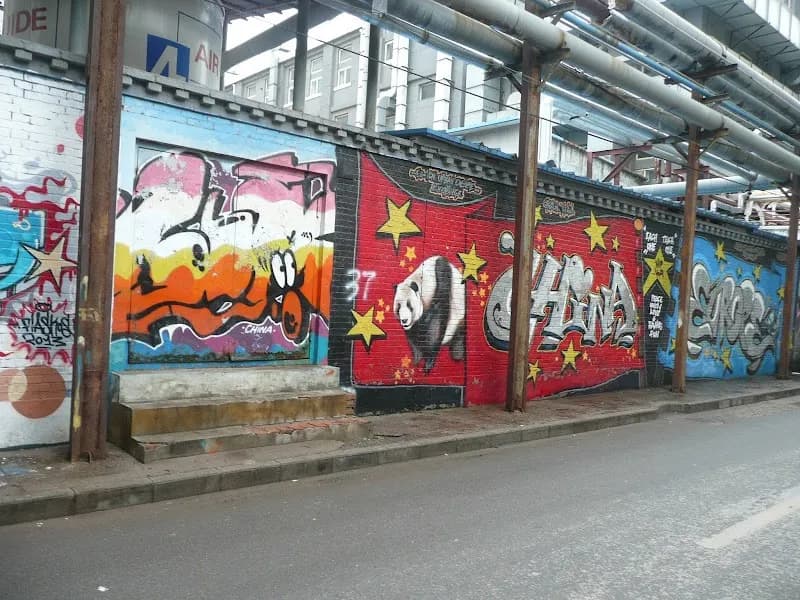 View of Art Street Cafe & Studio (local community space) in Zhongguancun, Beijing