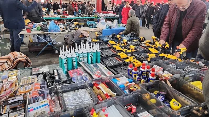 View of Ataşehir Belediyesi Barbaros Kapalı Pazar Yeri in Ataşehir, Istanbul