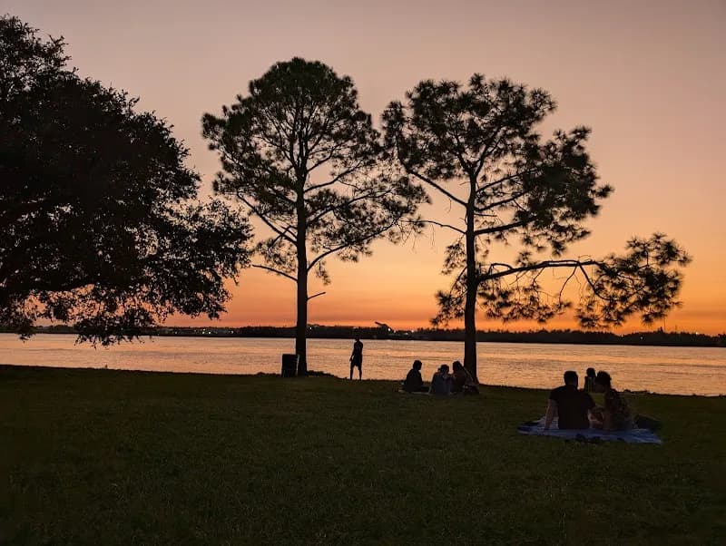 View of Audubon Riverview (Butterfly) Park in Uptown, LA