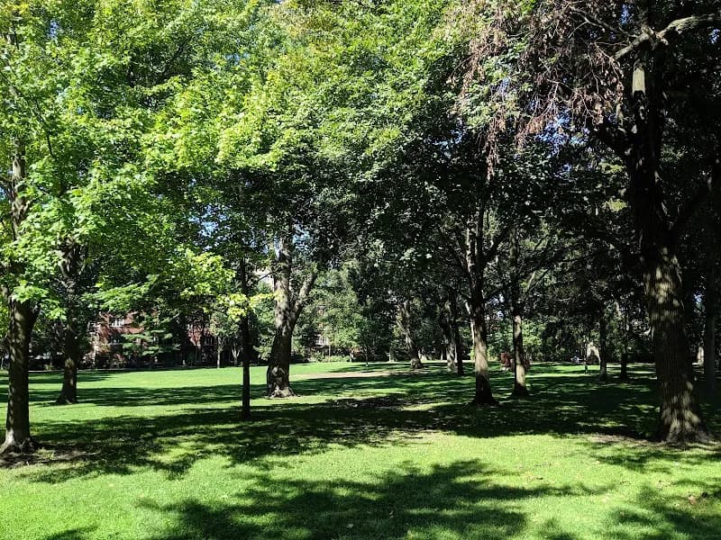 View of Austin Gardens in Oak Park, IL