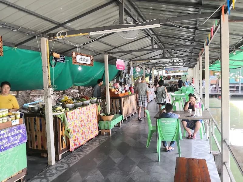 View of Bang Bua Floating Market in Nonthaburi, BKK