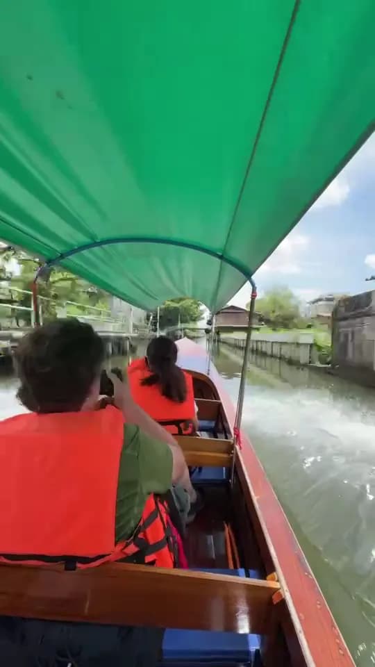 View of Bangkok Boat (Reservation Only) Chao Phraya Big River Small Longtail Nice Night Cruise in Khlong Toei, BKK