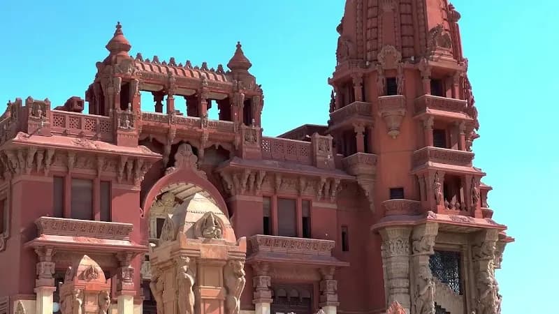 View of Baron Empain Palace in Heliopolis, Cairo