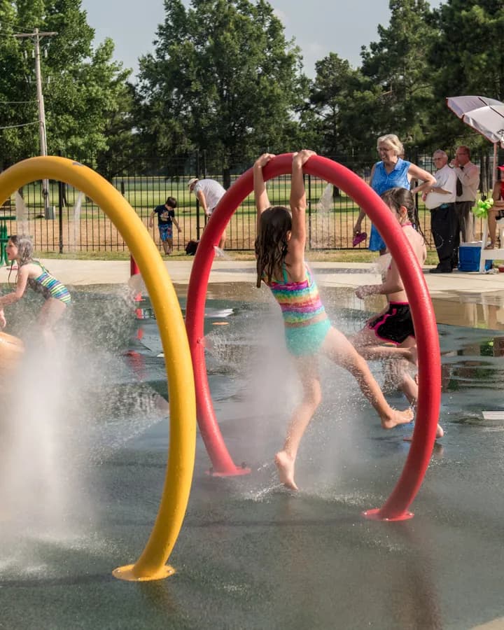 View of Bartlett YMCA Splash Pad in Bartlett, TN