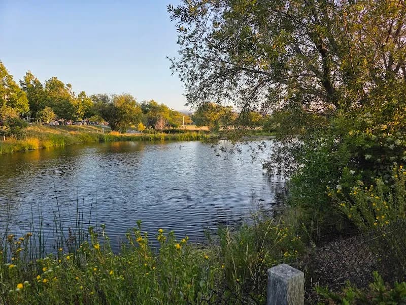 View of Bay Meadows Park in San Mateo, CA