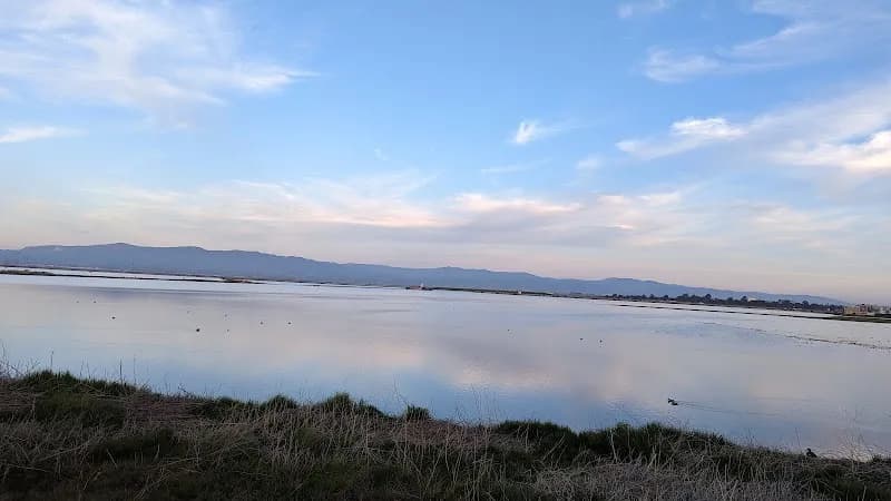 View of Baylands Park Trail in Santa Clara, CA