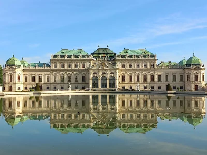 Belvedere Palace museum in Vienna, W