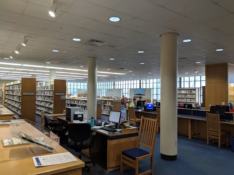 View of Berkley Public Library in Berkley, MI