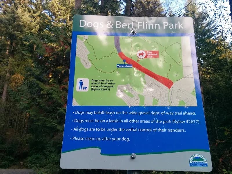 View of Bert Flinn Park in Port Moody, BC