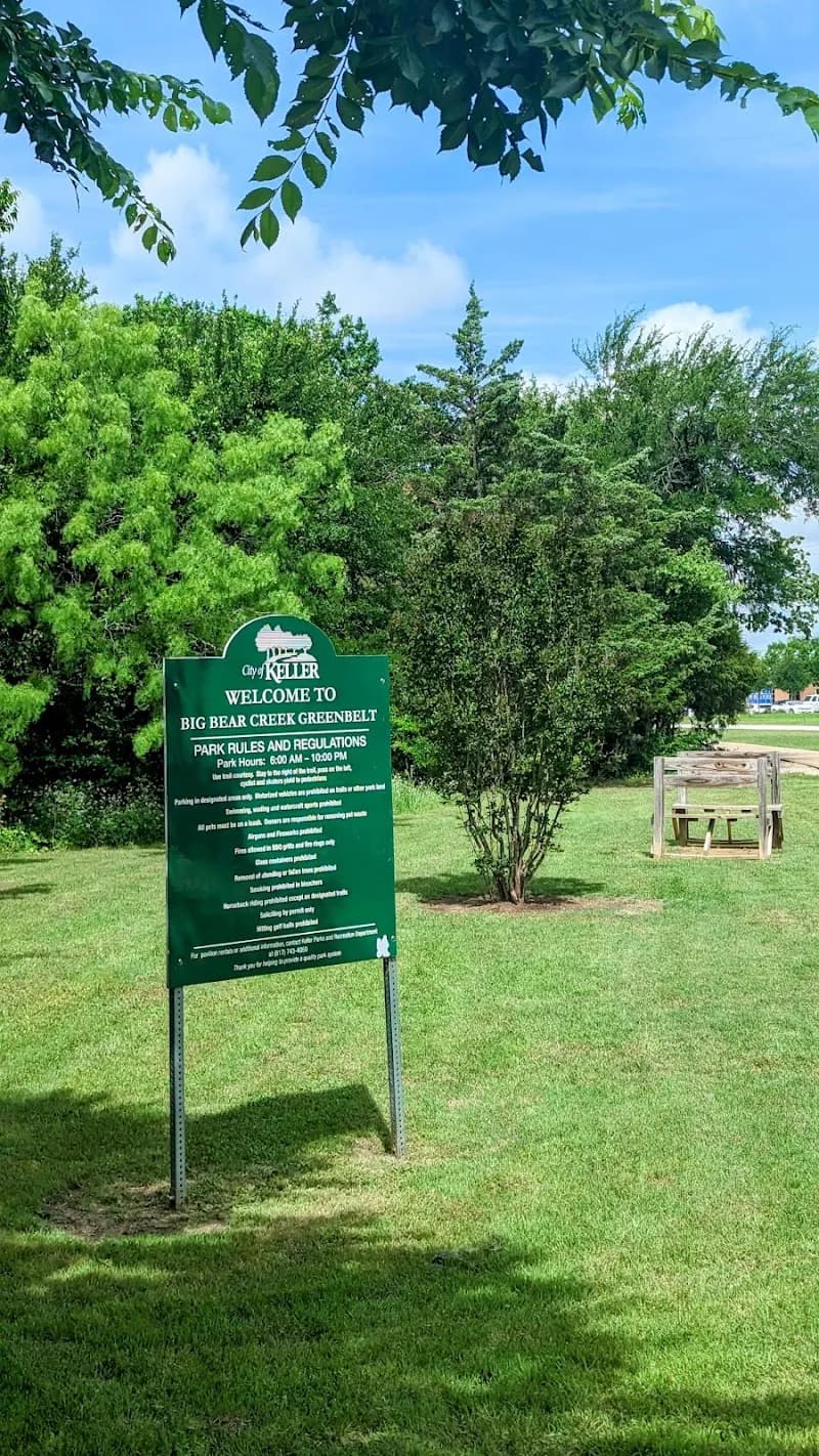 View of Big Bear Creek Greenbelt in Keller, TX