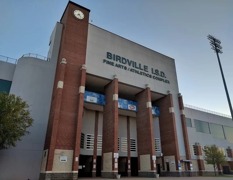 View of Birdville ISD Fine Arts/Athletics Complex in North Richland Hills, TX