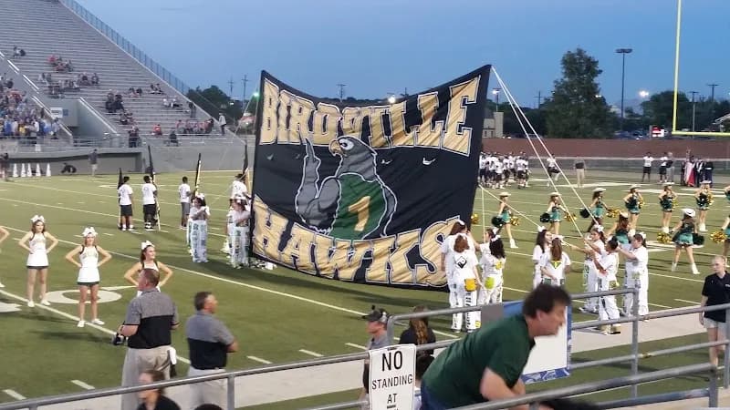 View of Birdville ISD Fine Arts/Athletics Complex in North Richland Hills, TX