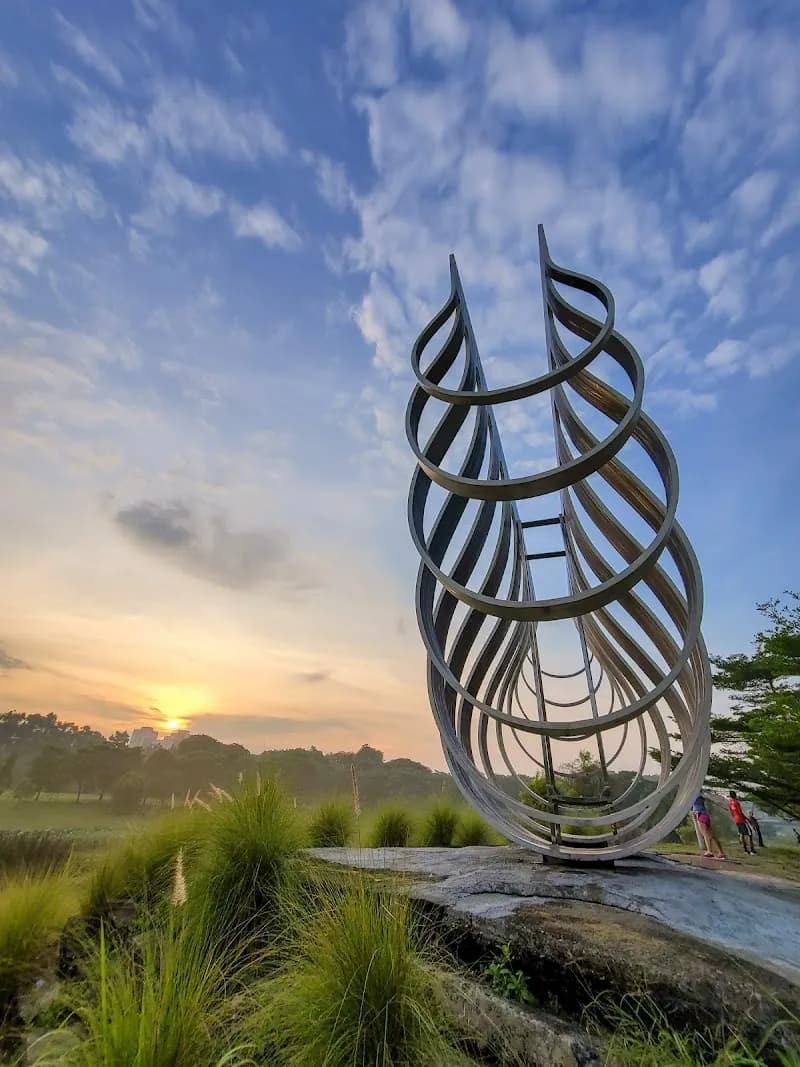 View of Bishan-Ang Mo Kio Park in Ang Mo Kio, SG