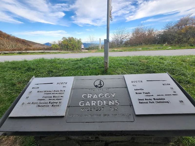 View of Blue Ridge Parkway - Craggy Gardens Visitor Center in Asheville, NC