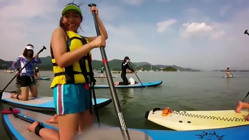View of Blue Sky Sports Club (Sha Ha Center) in Lamma Island, HK