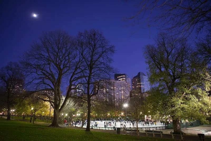 Boston Common Frog Pond tourist attraction in Boston, MA