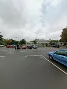 View of Bourne Hall Museum in Epsom, London