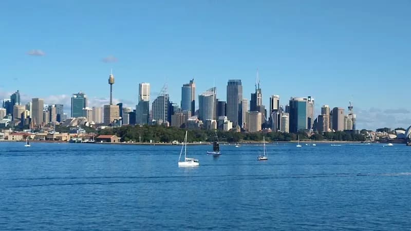 View of Bradleys Head to Chowder Bay walk in Taronga Zoo Area, NSW