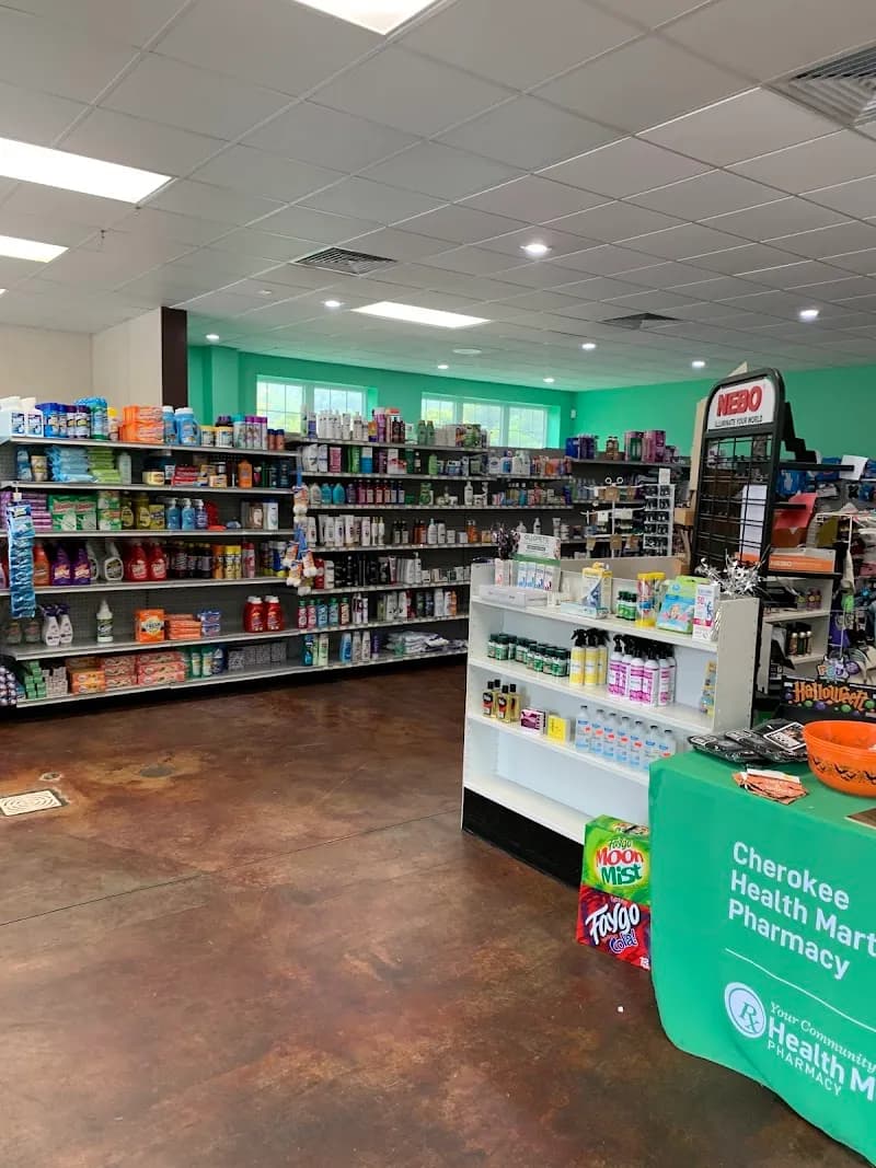View of Bradley's Pharmacy Soda Fountain in Cherokee, NC
