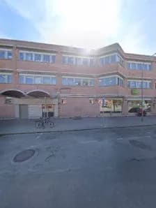 View of Brommaplans bibliotek in Bromma, Stockholm